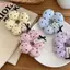 HFSHY Hoa Hình Tóc Scrunchies Trái Tim Đáng Yêu In Mềm Mại Không Thắt Lưng Tóc Cho Bé Gái Mặc Thời Gian Dài Sử Dụng Hàng Ngày VN