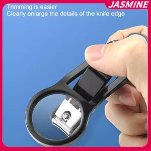 JASMINE Kính lúp sáng tạo Tông đơ cắt móng tay chống bắn tỉa Tông đơ cắt móng tay được trang bị riêng lẻ JASMINE