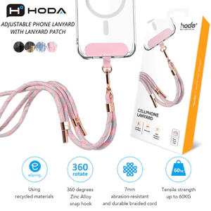 Dây Đeo Điện Thoại Chéo Hoda Phone Lanyard - Dây Đeo Cổ Điều Chỉnh Độ Dài Chống Rối Xoay 360 Độ Siêu Bền Chịu Lực 60kg