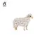 Thiết Kế Cừu Cổ Điển Thổ Cẩm Tinh Tế Unisex Động Vật Ve Áo Pin Huy Hiệu Cho Tiệc Cưới Công Sở Mặc Phụ Kiện 1 Cái Mới