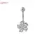 HFSHY Thép không gỉ cao cấp Dangle Bụng Nút Nhẫn Sáng Bóng Phai Màu Rốn Xuyên Cho Lễ Hội Carnival Trang Phục Trang Trí VN