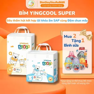 Bỉm YINGCOOL SUPER FULL SIZE mỏng nhẹ, Siêu Thấm Hút, an toàn cho bé