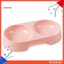 Pet Puppy Dog Cat Food Water Dish No Slip Feeder Bát đựng nhựa đôi