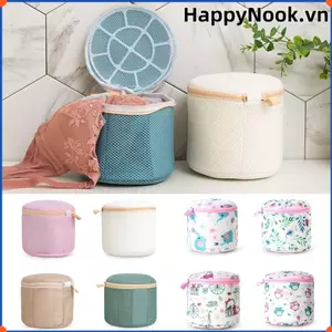 Túi giặt áo ngực HAPPYNOOK, Áo ngực bảo vệ Quần lót bảo vệ ba chiều Túi đặc biệt, Túi lưới dày hình trụ
