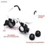 Kính lúp luckyew 8X / 15X / 23X Máy làm đồng hồ Jeweler có đèn LED Kính lúp Kính đọc sách Kính mắt TQ