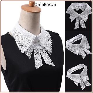 ORDOBOX Cổ Giả, Cổ Ren Hoa Giả Có Thể Tháo Rời, Đầm Cưới Màu Đen Trắng Thời Trang Phụ Kiện Nữ Bé Gái