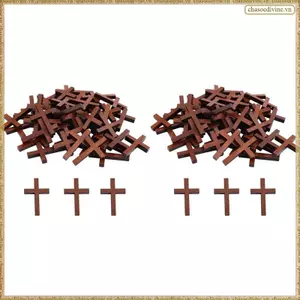 200 Chiếc Chữ Thập Bằng Gỗ Mini, Cho Bỏ Túi Cầu Nguyện Thủ Công Mặt Dây Chuyền Nhỏ Quyến Rũ Trứng Phục Sinh Chất Làm Đầy Cho Lễ Phục Sinh Quà Tặng Cơ Đốc Nhân