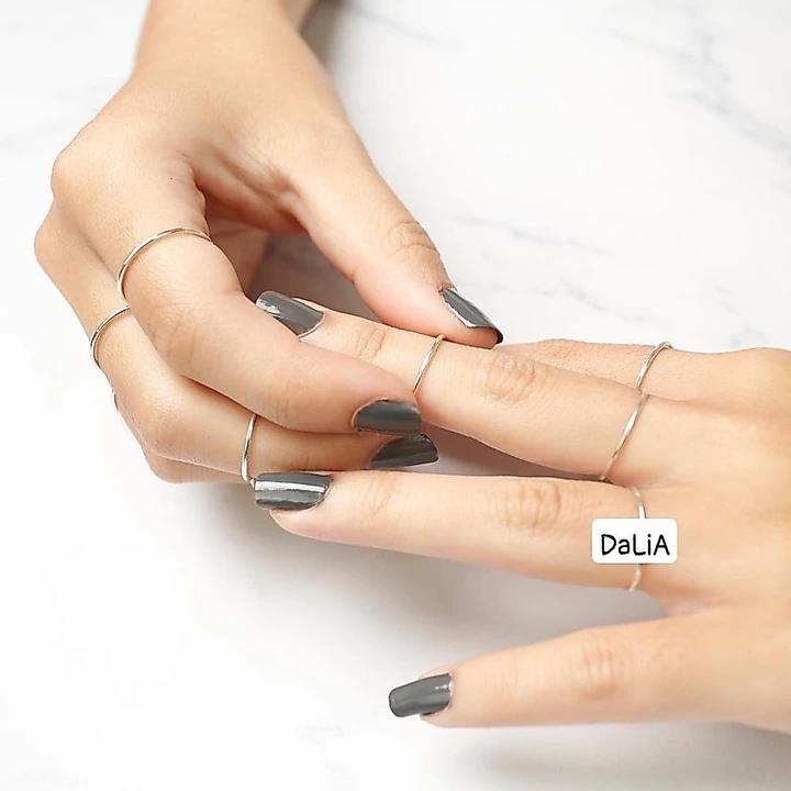 Nhẫn bạc trơn nữ đủ size nhỏ đến to cho nữ DaLiA Jewelry nhẫn bạc ngón út đơn giản cho nữ - Mã nhẫn tròn trơn N01
