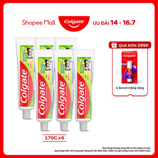 Bộ 6 Kem đánh răng Colgate Vitamin C thơm mát 170g/ tuýp