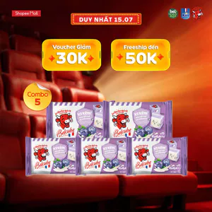 Combo 5 Phô mai vuông Belcube vị Việt Quất 78Gx15
