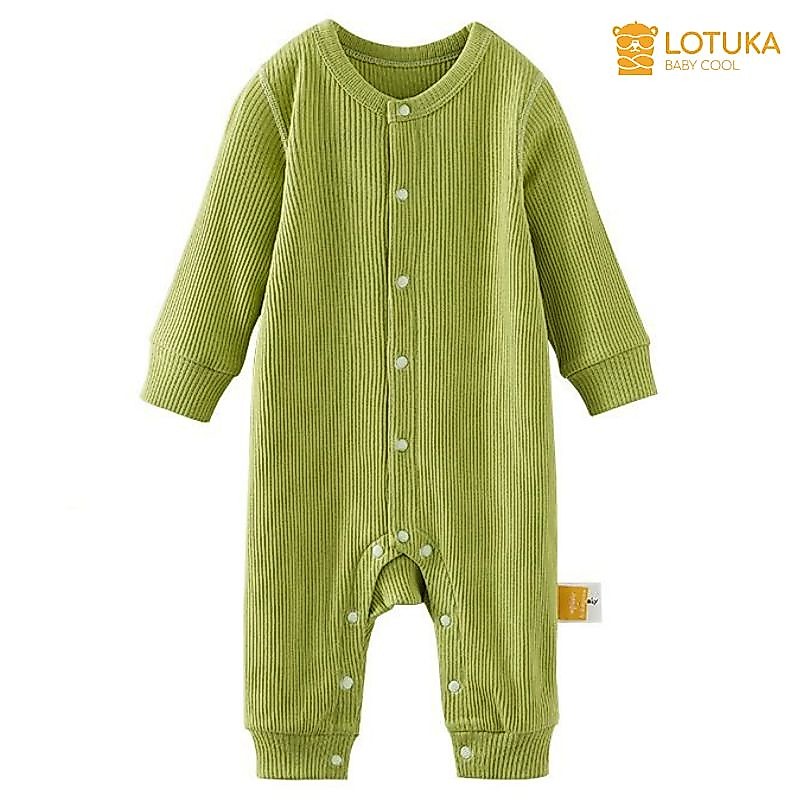 Áo Liền Quần Bé Gái, Bé Trai Sơ Sinh LOTUKA Chất Len Tăm, Bodysuit Có Mũ Cho Bé 3-12kg | BigBuy360 - bigbuy360.vn