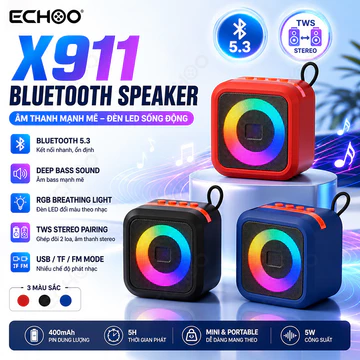 Loa Bluetooth Mini X911 Bluetooth 5.3 Loa Bass RGB Loa Gaming Hỗ Trợ TWS USB TF FM Loa Không Dây