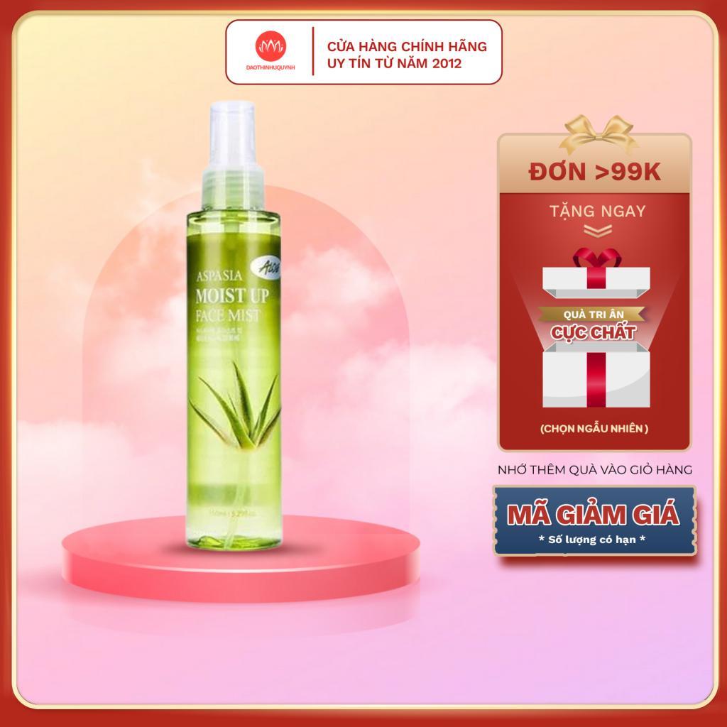 [SVIP] Xịt khoáng Aspasia Moist Up Face Mist Aloe 150ml xịt khoáng làm dịu cân bằng độ pH và cấp ẩm