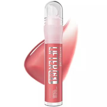 MAYBELLINE Lifter Oil-in-Gel Son bóng cho Glassy, Bouncy Shine, Hydrating, Son dưỡng môi màu và dưỡng ẩm với Axit Hyaluronic và Dầu Passionfruit, Lắc dâu (Hồng Mauve)