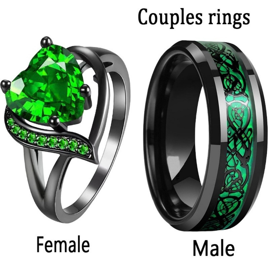 Titanium Steel Couple Rings by uokdn.vn