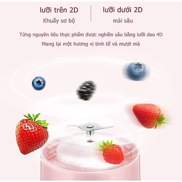 ✨ Sharp Máy Xay Sinh Tố Cầm Tay,Máy Xay Sinh Tố Đa Năng, Máy Xay Sinh Tố Mini, Máy Xay Hoa Quả，Sạc Tích Điện 6 Lưỡi