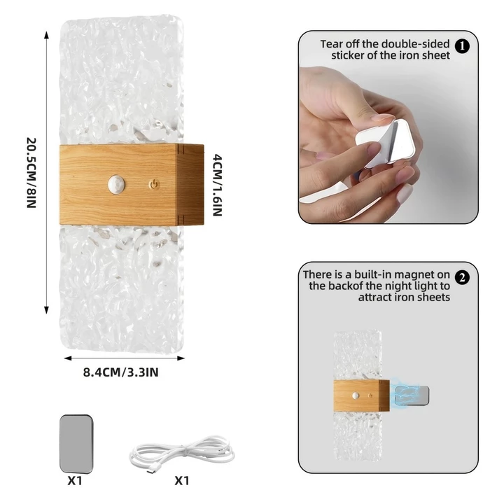 Đèn ngủ USB có lắp đặt từ tính Đèn LED sạc USB, Lối đi pin 1200mAh, Đèn cầu thang, Đèn bầu không khí tủ Đèn ngủ USB, Đèn tường có thể điều chỉnh độ sáng, Đèn tường có thể điều chỉnh 3000K-6500K, Tủ hi