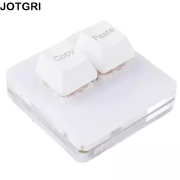 JOTGRI Copy Paste Bàn Phím, Mini Acrylic Tùy Chỉnh Mini 2 Phím Bàn Phím, Phụ Kiện Bàn Phím Bàn Phím Phím Cơ Giao Diện Type-c 2 Phím Bàn Phím Mini Văn Phòng