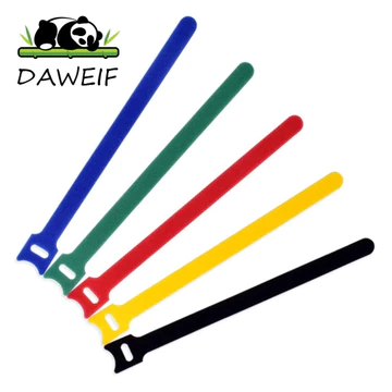 DAWEIF 50 Chiếc Dây Buộc Dây Có Thể Điều Chỉnh, Dây Sắp Xếp Dây Buộc Dây Nylon Dây Buộc Cáp, 50 Dây Đeo Vòng Móc Quản Lý Cáp Có Thể Tái Sử Dụng Sạc Điện Thoại Di Động