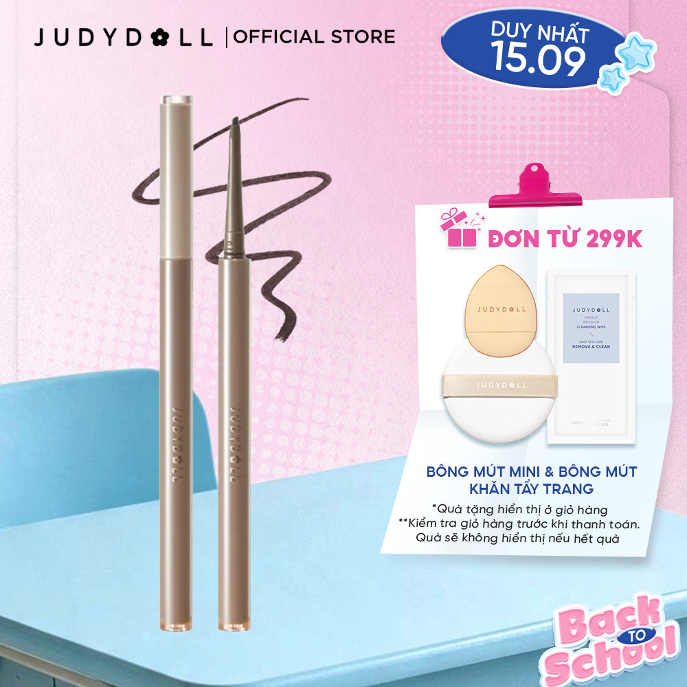 Bút Kẻ Mắt JUDYDOLL Slim Gel Eyeliner Siêu mướt Siêu mảnh Lâu trôi Không lem Chống nước Chì kẻ mí trong mềm mại 0,6g
