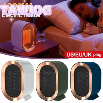 Máy sưởi quạt máy tính để bàn TAWJOG, Máy sưởi quạt điện PTC di động, Máy thổi khí sưởi ấm gia đình Mini 1200W cho văn phòng tại nhà mùa đông