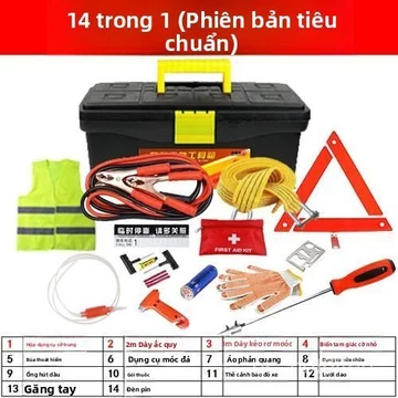 Bộ túi cứu hộ khẩn cấp ô tô, hộp dụng cụ sơ cứu cứu nạn xe cộ, đồ nghề sửa chữa theo xe đầy đủ
