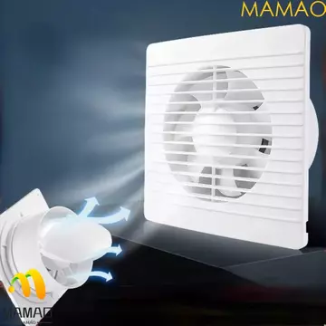 Quạt hút MAMAO, Quạt hút điện có độ ồn thấp mạnh mẽ, Loại bỏ mùi Luồng khí mạnh Nhà ở bền Tắt tiếng Quạt treo tường Sử dụng trong gia đình