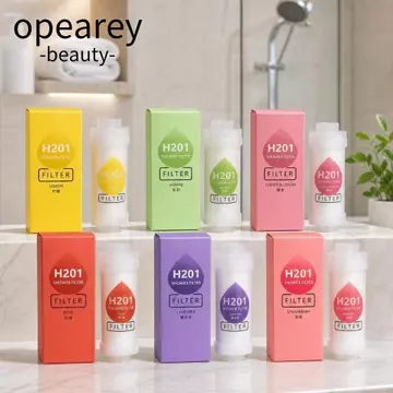 Bộ lọc đầu vòi hoa sen OPEAREY Vitamin C, Hộp lọc vòi hoa sen thơm cao cấp Spa, Tắm hoa nhài Chăm sóc da Máy lọc vòi hoa sen chống bỏng hoa oải hương Sử dụng trong gia đình