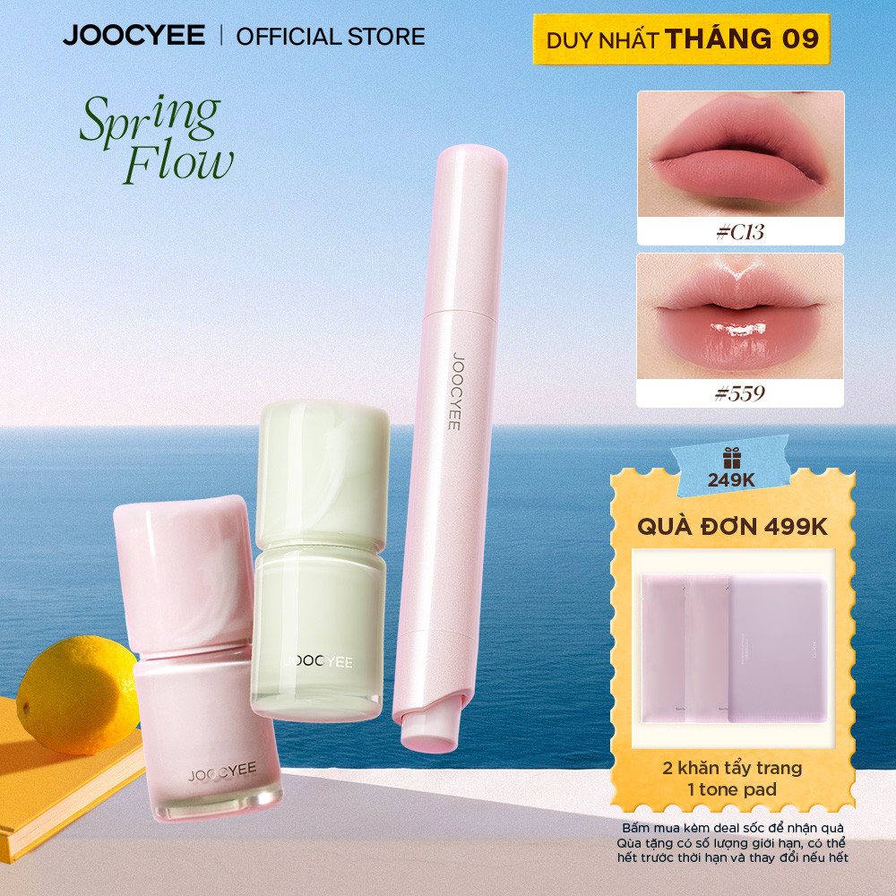 [Spring Collection] JOOCYEE Son bóng, kem đa năng dành cho môi và má sống động, tự nhiên và rực rỡ
