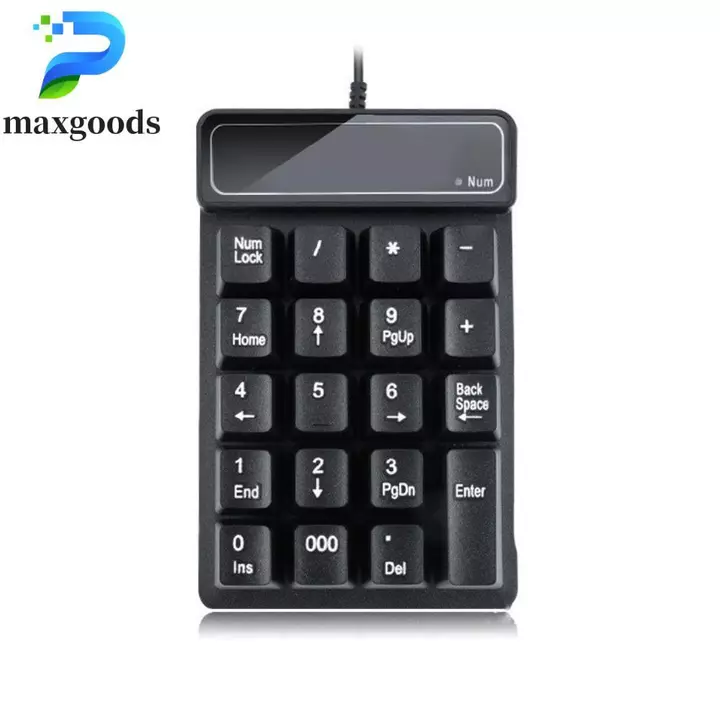 Bàn phím số không dây MAXGOODS 2.4G, Cảm giác cơ học 19 phím Bàn phím nhỏ Bluetooth, Bàn phím có dây Bàn phím số Mini USB di động chống nước