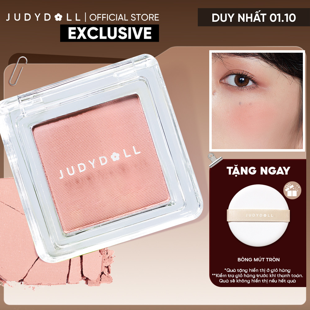 Phấn Má Hồng Đơn Sắc JUDYDOLL Blush Powder Mịn mờ Chuẩn màu Tiệp da Bền màu 2g