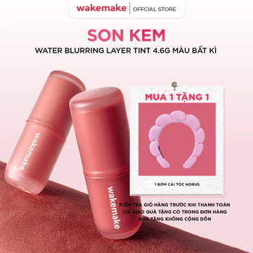 [KOL] Son Tint WAKEMAKE Water Blurring Layer Tint Dưỡng Ẩm, Bền Màu Lâu Trôi 4.6g