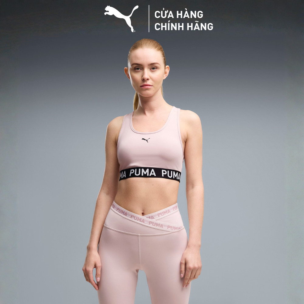Áo Ngực Tập Luyện PUMA Nữ 4KEEPS STRONG BRA - MID Misty Pink Màu Hồng