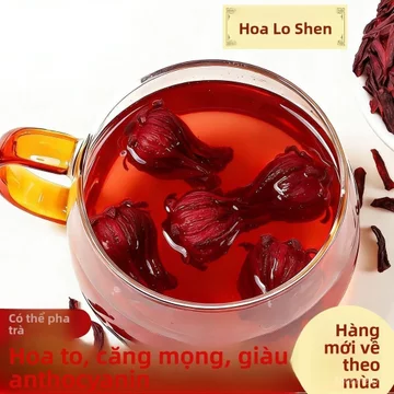 Trà hoa hồng Hibiscus Vân Nam mới hái không lưu huỳnh chính hãng, giàu anthocyanin, hộp thiếc, bán chạy