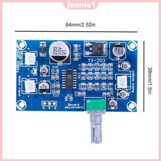 PT2399 Micro Reverberation Board DC6-15V M65831 Bộ khuếch đại Mono Preamp Reverb DC Bộ chuyển đổi nguồn đơn Bộ chuyển đổi tiền khuếch đại [jennie1.vn]