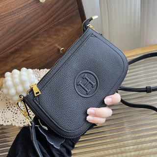 Lớp Một Da Bò Nhỏ Túi Vuông Thời Trang Da Mềm Đeo Vai Đeo Ngang Túi Điện Thoại Di Động Nữ Phong Cách Mini