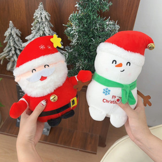 [3-5 Ngày Đến] Bộ Búp Bê Sang Trọng Giáng Sinh - Đồ Trang Trí Cây Ông Già Noel Người Tuyết Dễ Thương, 1 / 2 / 4 Đồ Chơi Sang Trọng Bằng Cotton PP Mềm Để Trang Trí Bàn Làm Việc Văn Phòng Tại Nhà, Quà Tặng Ngày Lễ
