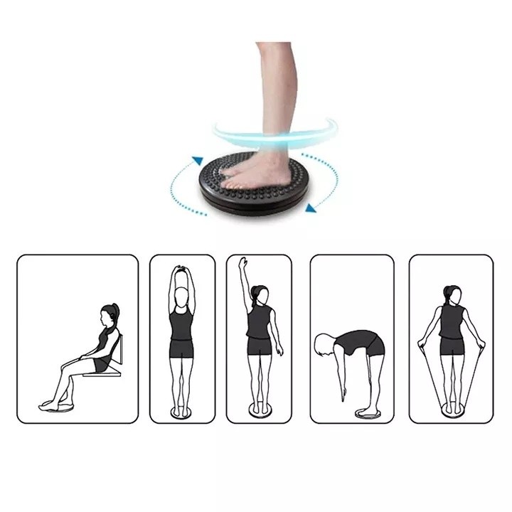 Đĩa xoay thể dục, massage, tập eo, giảm cân, giảm mỡ bụng tại nhà an toàn,hiệu quả cao