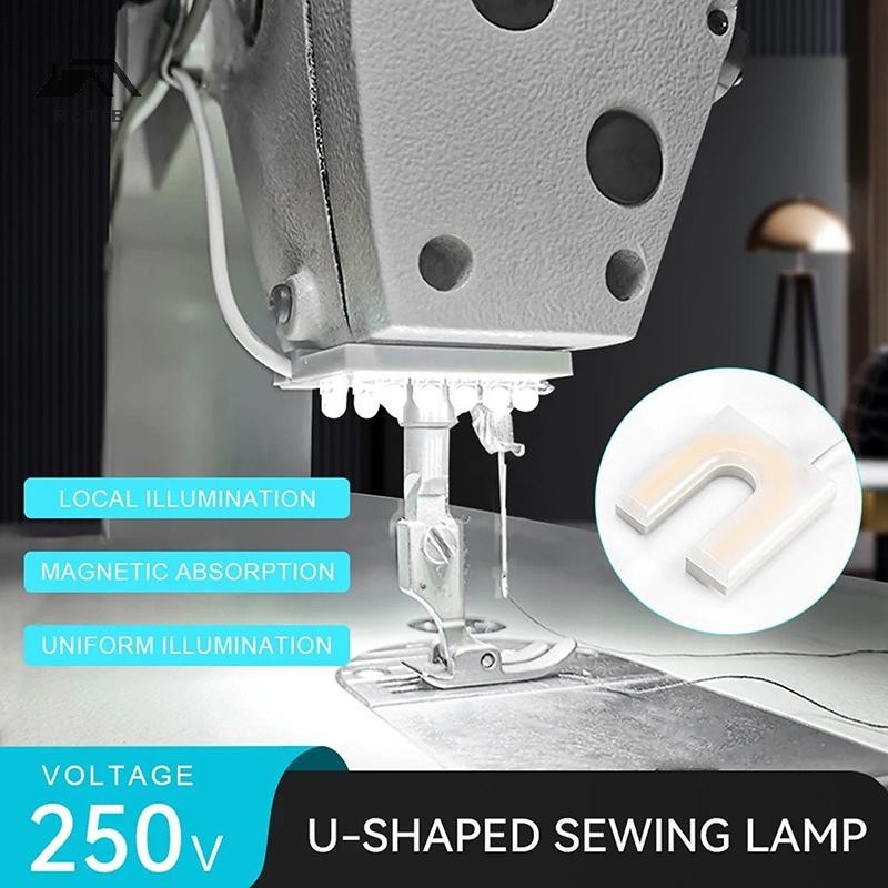 Đèn led Hình Chữ U – Đèn Led 10 bóng gắn  Cho Máy May,