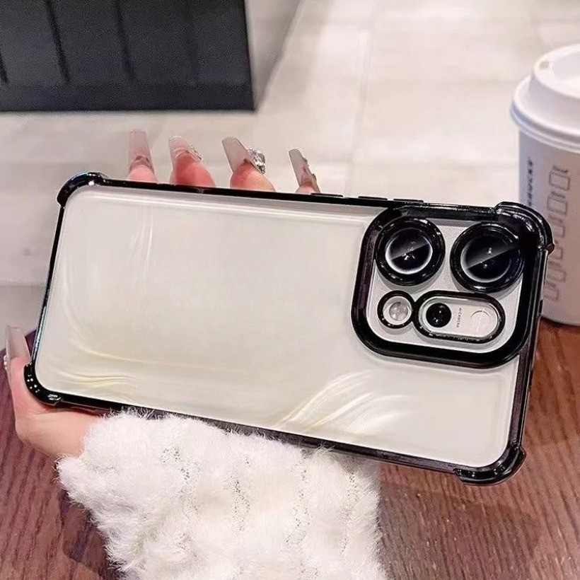 Ốp Điện Thoại Chống Sốc Trong Suốt Cho OPPO A3X A5X A5 A5i A3 A6 Pro Find X9 Pro X8S + X8 Ultra Reno 14F 13F 14 Pro Mềm Trong Suốt Bốn Góc Chống Rơi