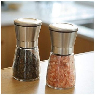 [Inox304] Dụng cụ xay tiêu, hạt khô kiêm lọ đựng gia vị nắp inox304 siêu bền