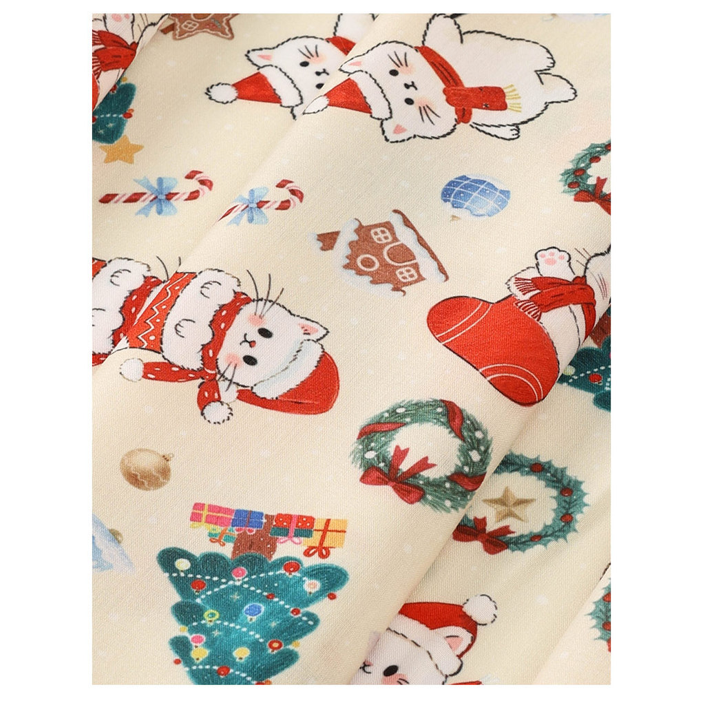 50X150cm Giáng Sinh In Vải Hoạt Hình Quần Áo Bé Trang Trí Nền Vải Quần Áo Handmade Tự Làm Vải TJ21839