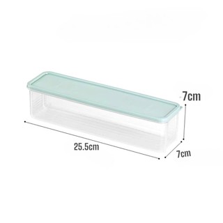 [Nắp màu] Hộp nhựa đựng thực phẩm dài, trong suốt, có nắp đậy - an toàn, tiện dụng