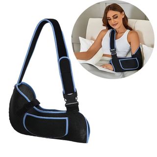 DARON Tay Sling, Làm Dày Miếng Đệm Vai Có Thể Điều Chỉnh Dây Đeo Trước Nẹp, Ứng Dụng Rộng Rãi Thoáng Khí Di Động Dễ Dàng Đeo Vai Cố Định Rotator Cuff