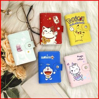Pokemon Pikachu Doremon Unicorn Túi đựng thẻ chống từ tính ngân hàng quà tặng hoạt hình di động dành cho nam và nữ