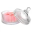 SA Thân Lớn Bột Puff Glass Lọ Bảo Quản Mỹ Phẩm Cho Phòng Tắm Mặt Bàn
