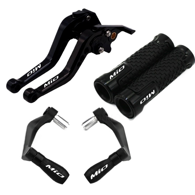 Dành cho YAMAHA Mio i 125 / Soul 150 / Mio Sporty Sửa đổi Hợp kim nhôm CNC chất lượng cao 6 giai đoạn Có thể điều chỉnh Cần phanh có thể gập lại Cần ly hợp có tay cầm + Bộ bảo vệ đòn bẩy