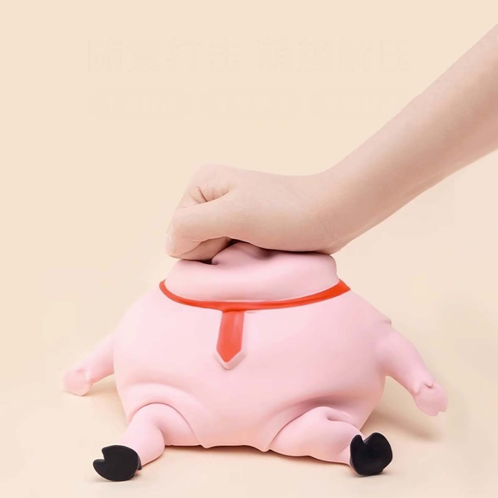 【Ready】Đồ Chơi Nắn Bóp Đàn Hồi Giảm Stress Hình Chú Heo heo dẻo đồ giảm stress đồ xả stress xả stress