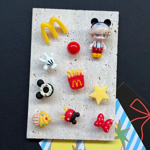 Phụ kiện lỗ Pop Mart Mickey Dimoo hoa dễ thương DIY cho Crocs, khóa giày có thể tháo rời cao cấp