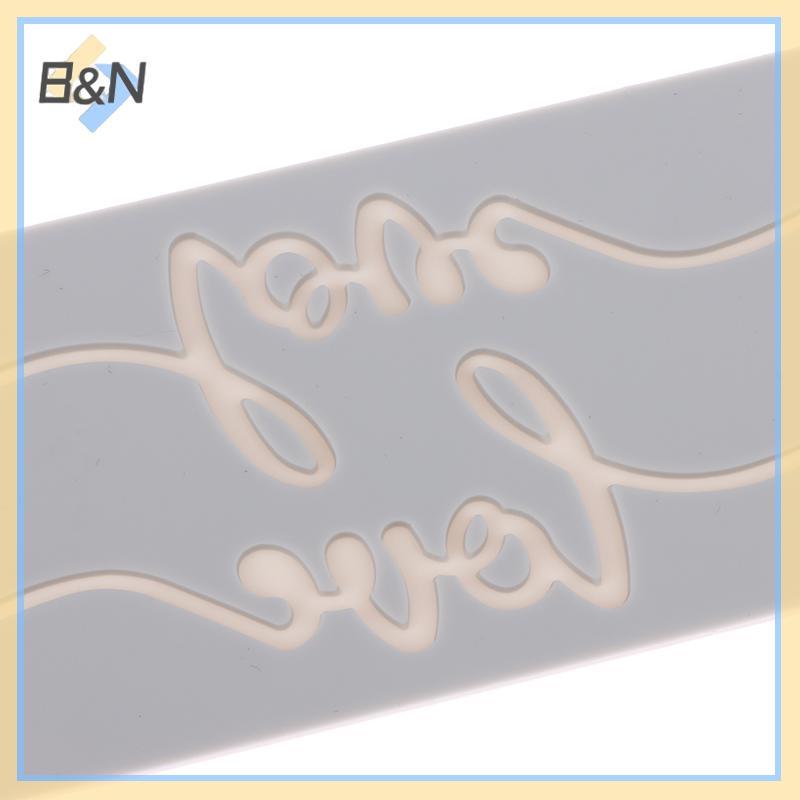 B & N 1 Từ Tình Yêu Silicone Pad Fondant Bánh Mousse Khuôn Socola Bánh Silicon Ren Thảm DIY Phụ Kiện Nhà Bếp Dụng Cụ Nướng Bánh.